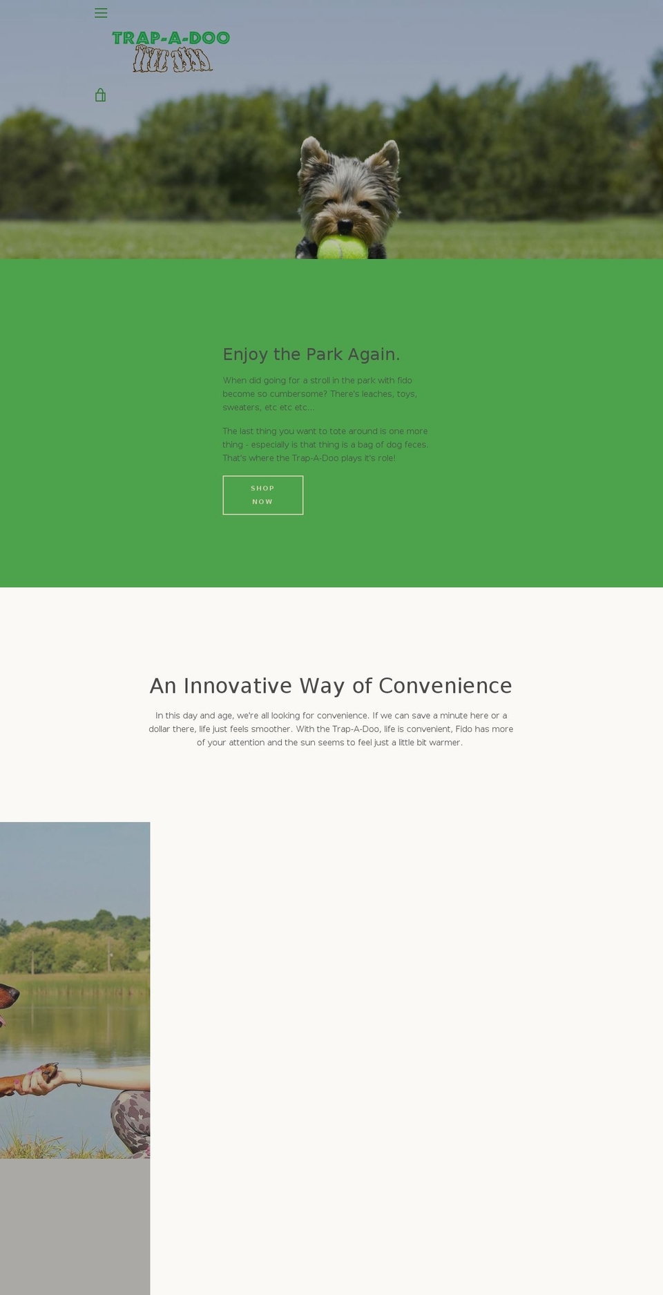 trap-a-doo.com — Shopify storefront screenshot