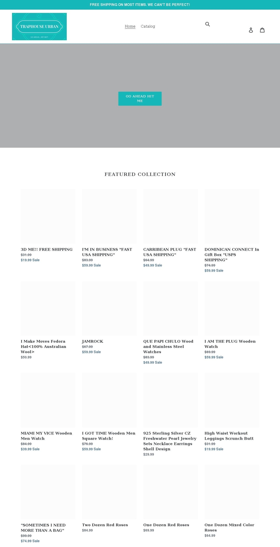 traphouseurban.com shopify website screenshot