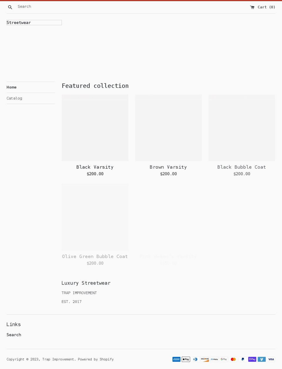 trapimprovement.com shopify website screenshot