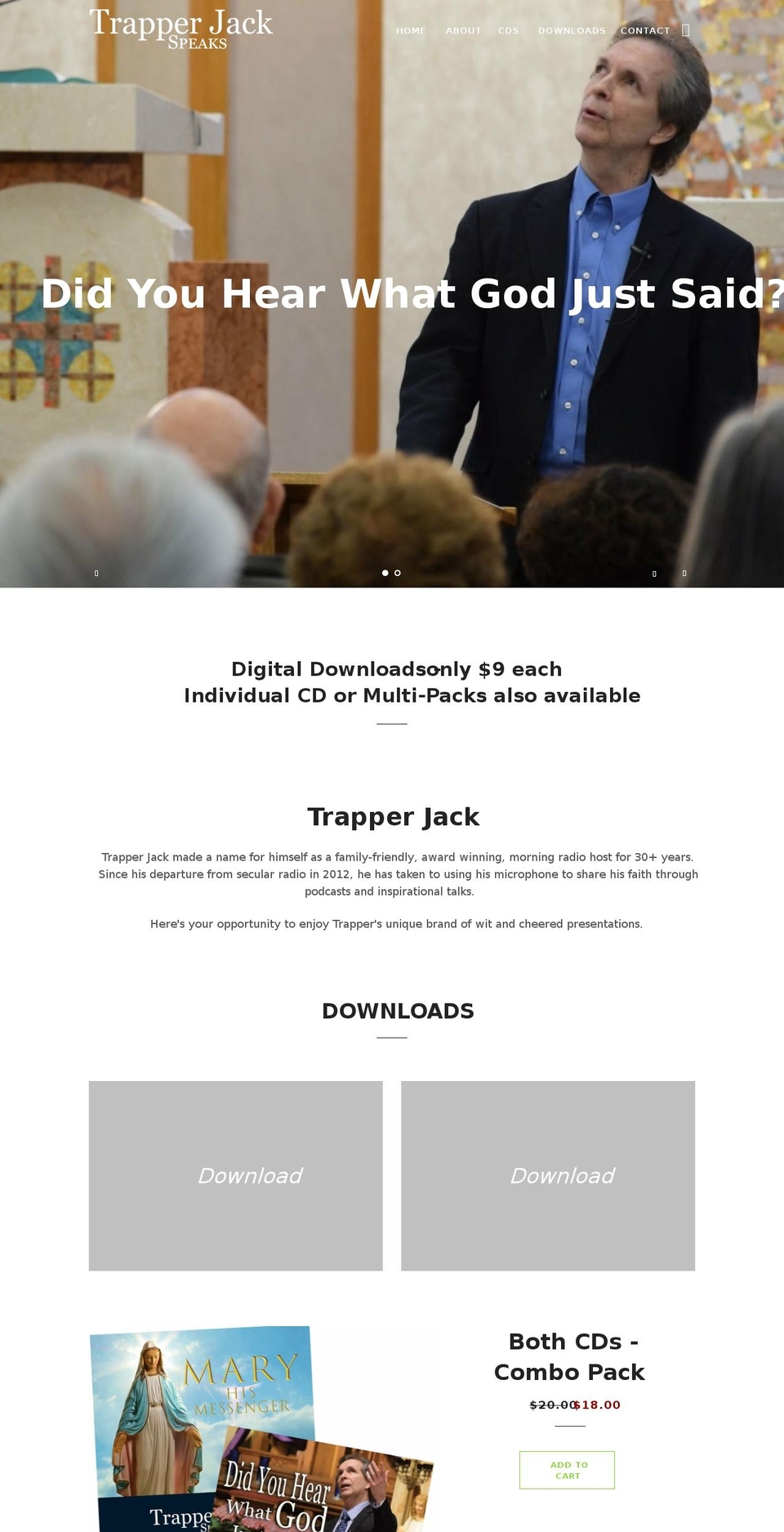 trapperjackspeaksstore.com shopify website screenshot