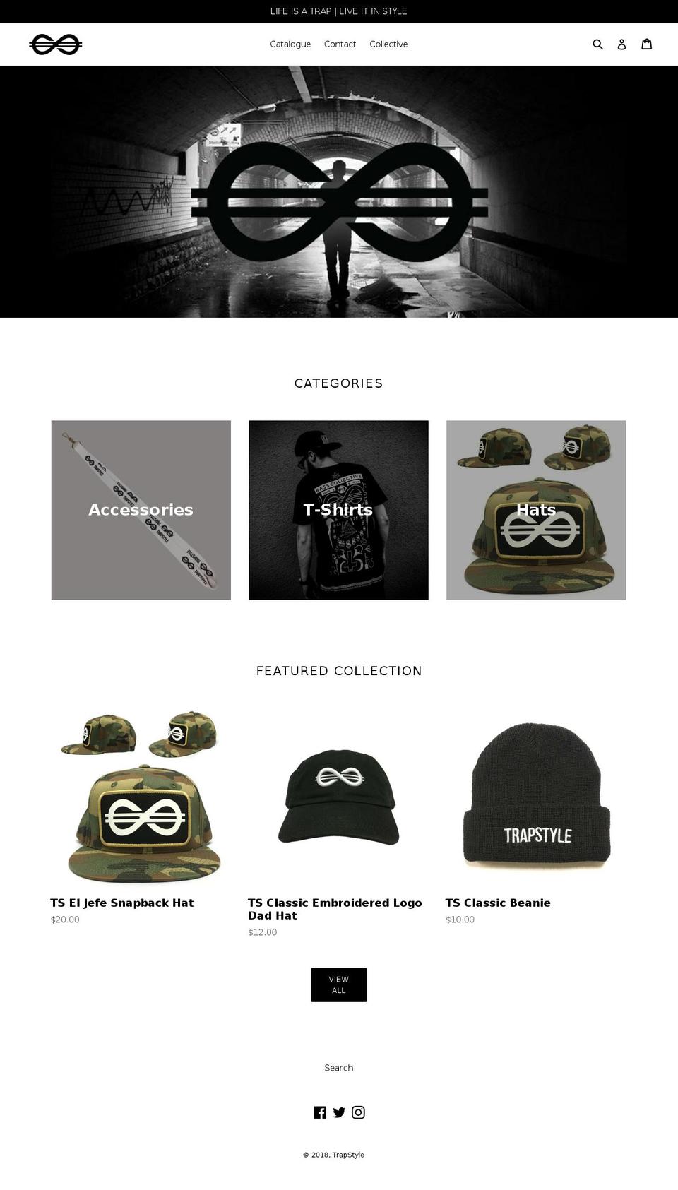 trapwithstyle.com — Shopify storefront screenshot