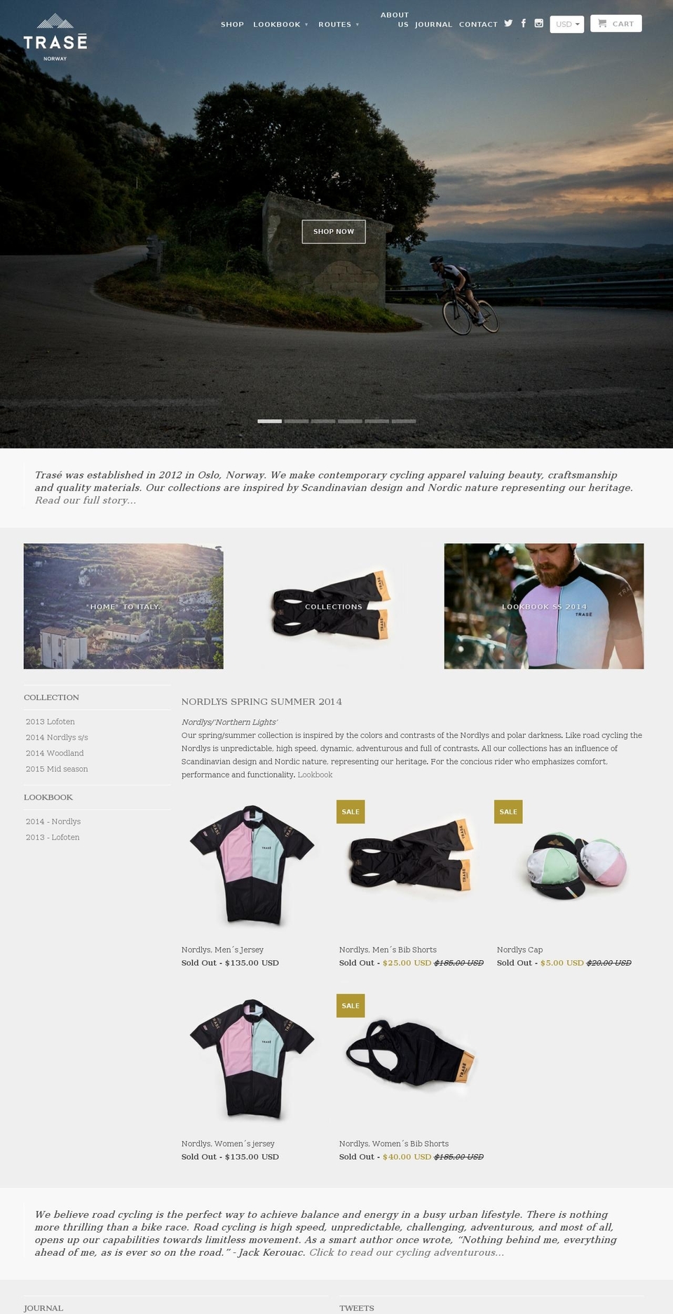 trase.no shopify website screenshot