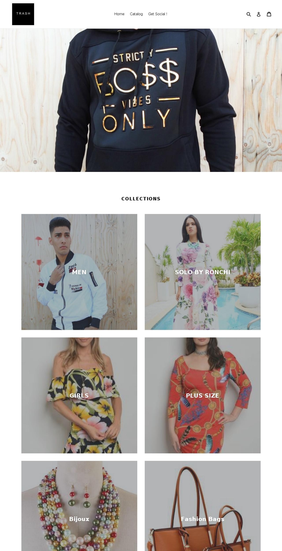 trashbyronchi.com shopify website screenshot