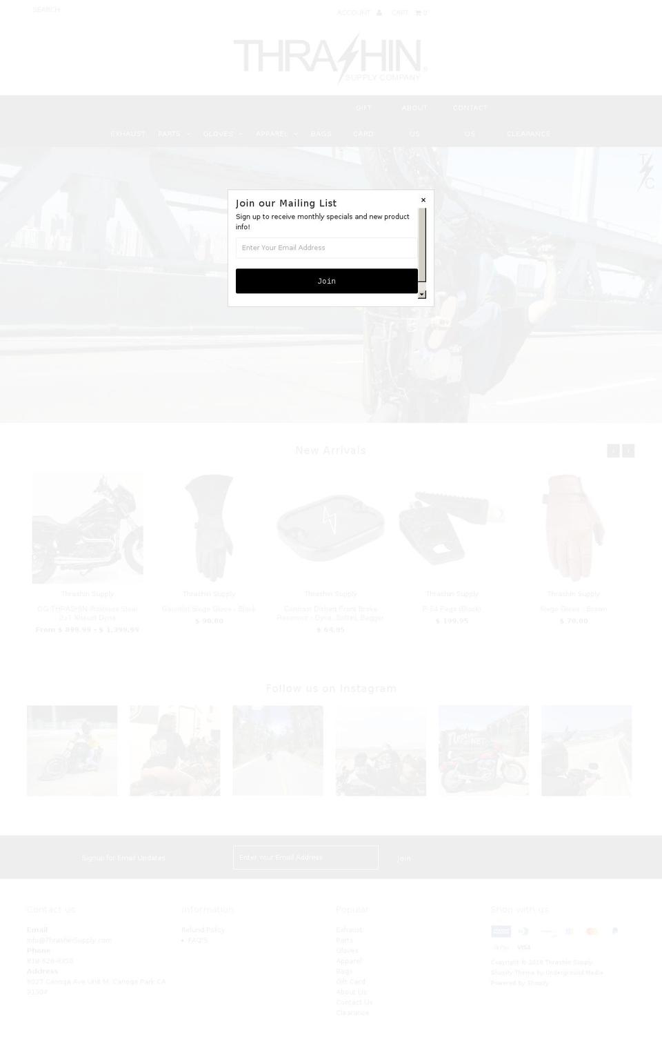 trashinsupply.com — Shopify storefront screenshot