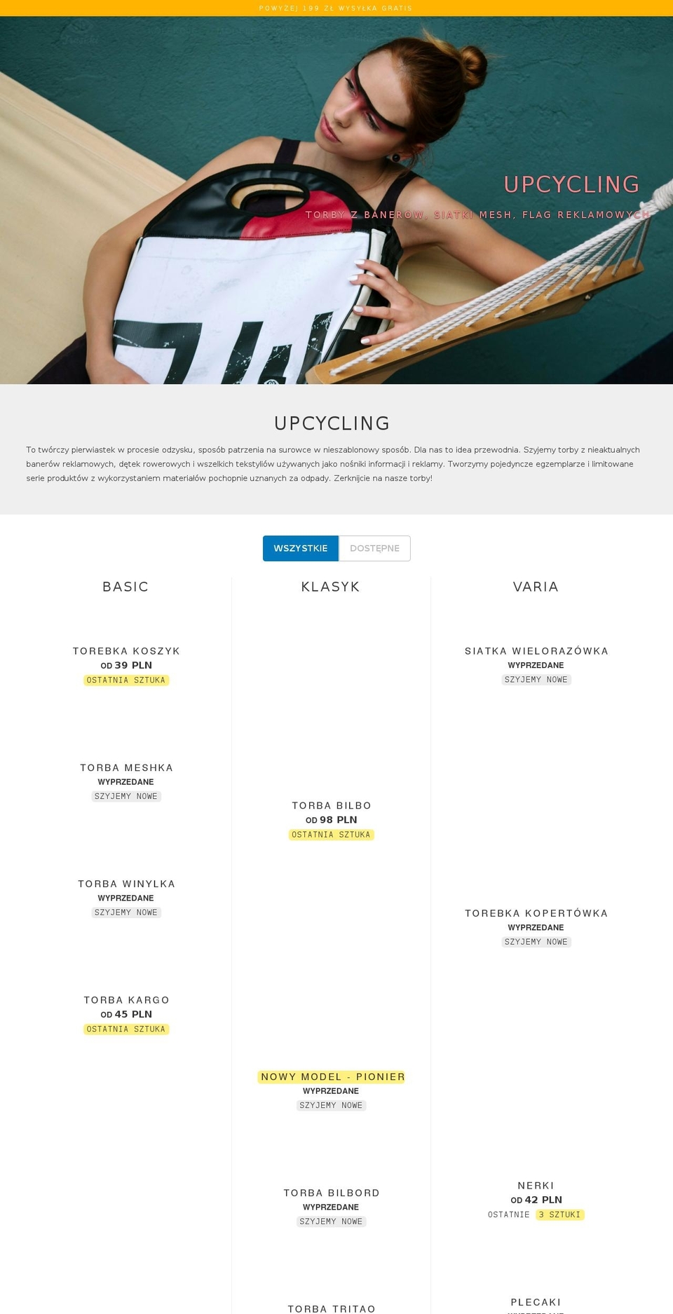 trashki.eu shopify website screenshot