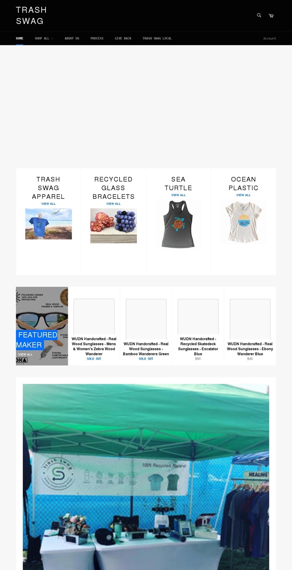 trashswag.net shopify website screenshot