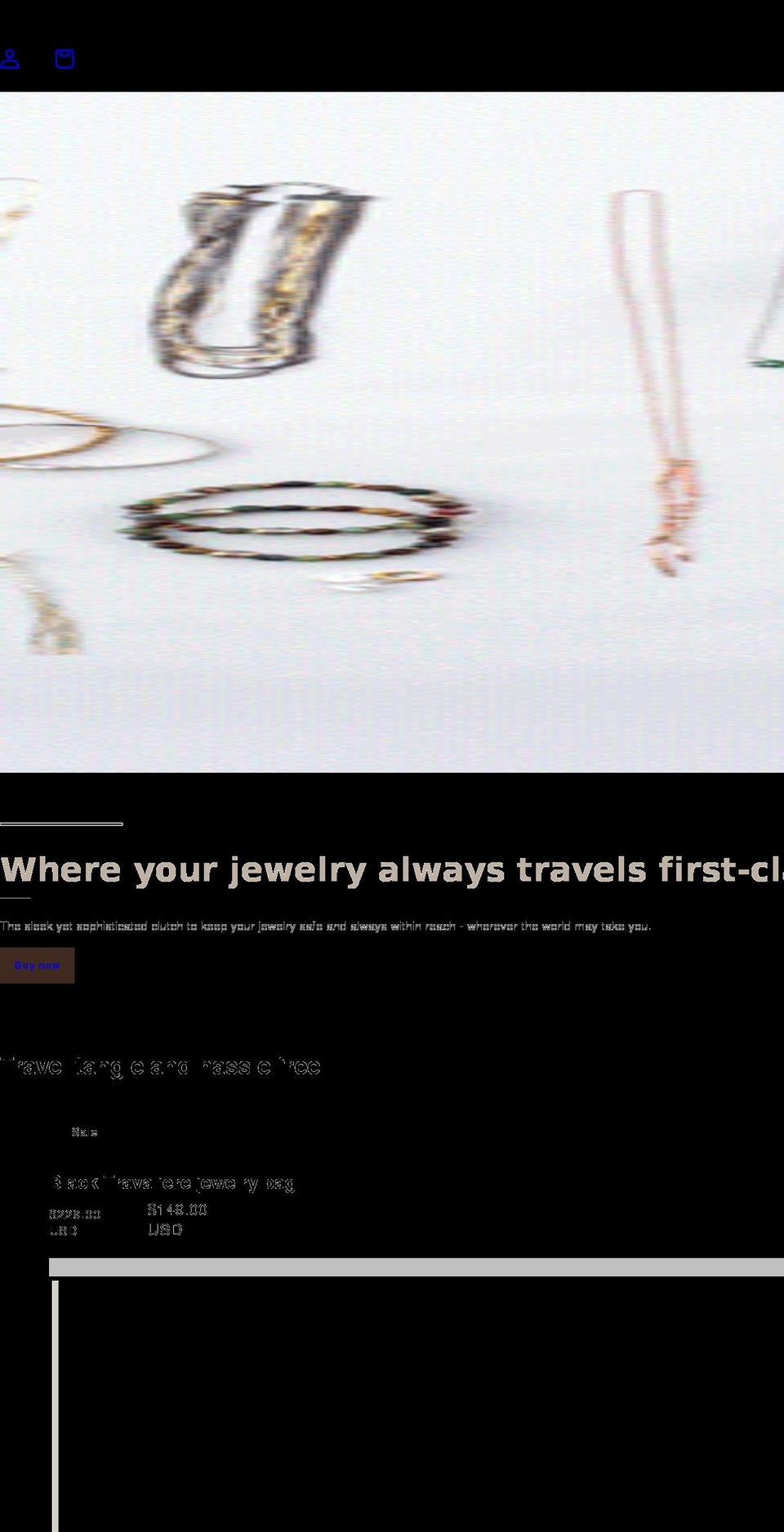 travaliere.com shopify website screenshot