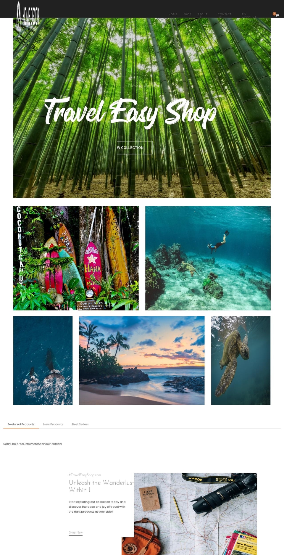traveleasyshop.com — Shopify storefront screenshot