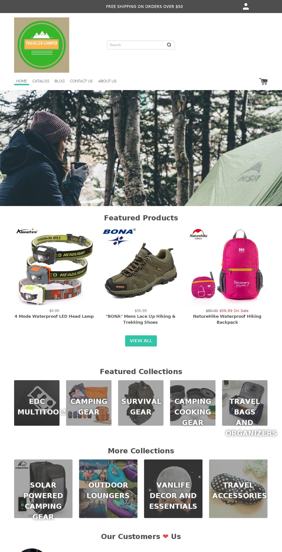 jetset-1-3 Shopify theme site example travelercamper.com