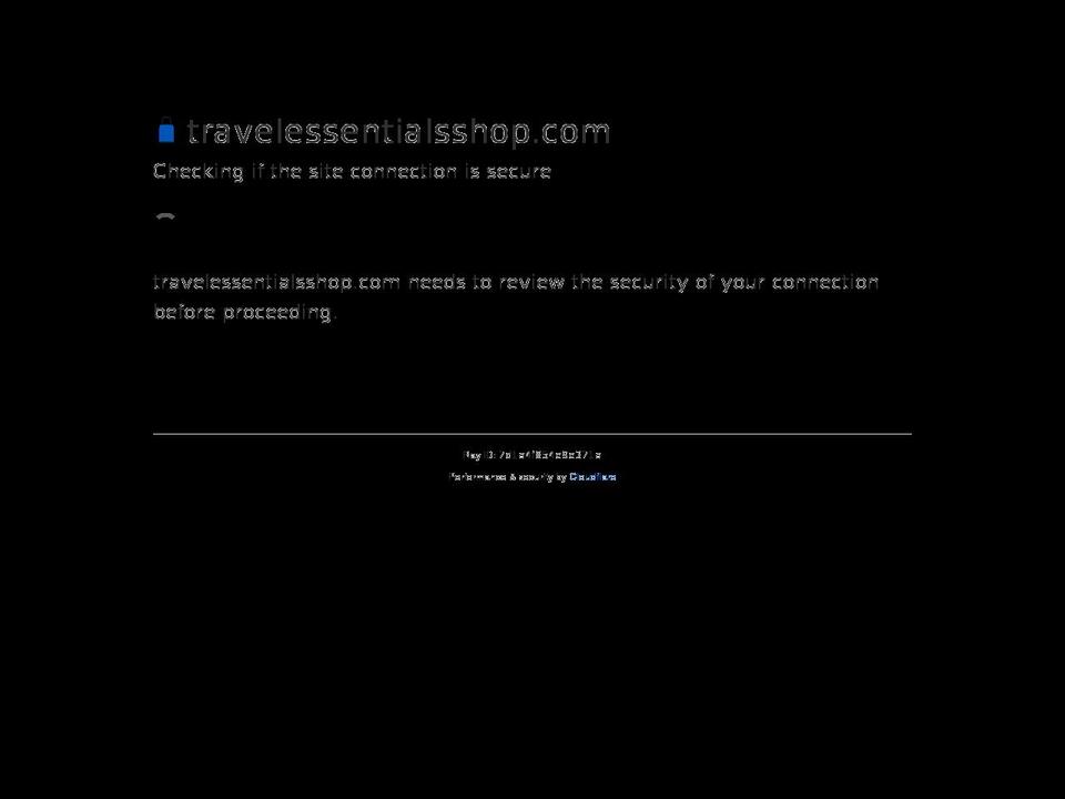 travelessentialsshop.com — Shopify storefront screenshot