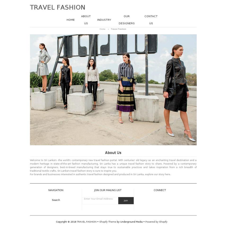 FINAL Shopify theme site example travelfashion.com