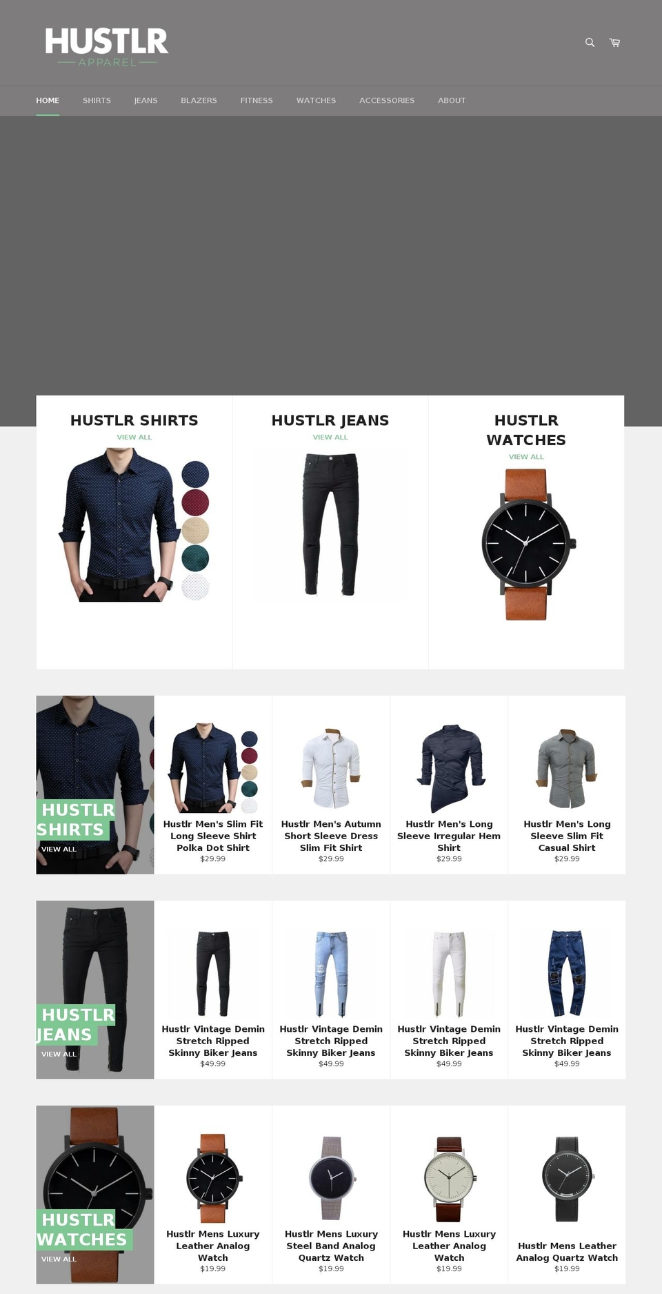 travelhustlr.com — Shopify storefront screenshot