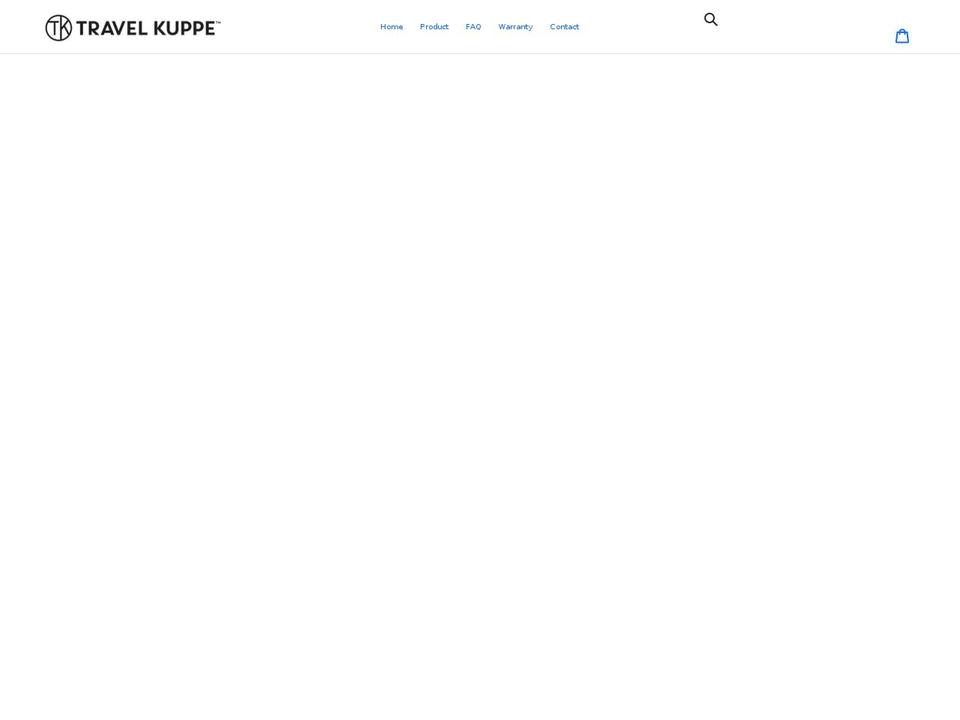travelkuppe.com shopify website screenshot