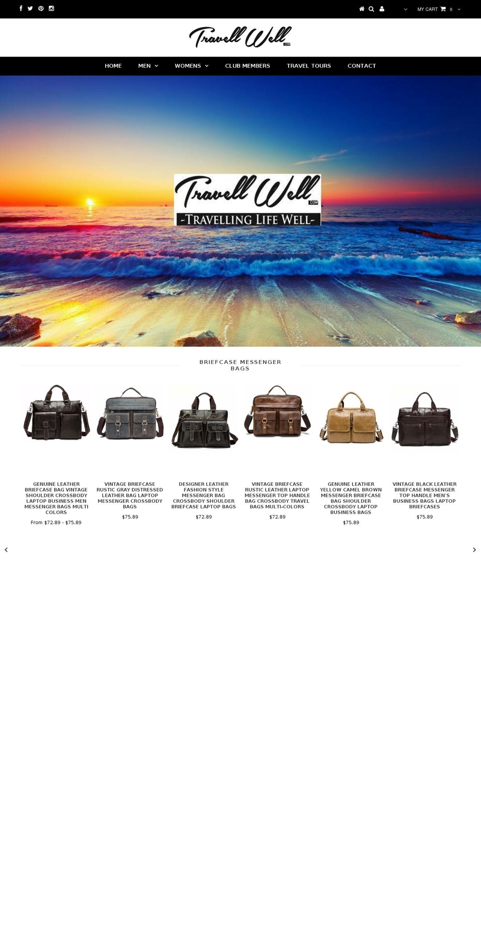 travellifewell.com — Shopify storefront screenshot