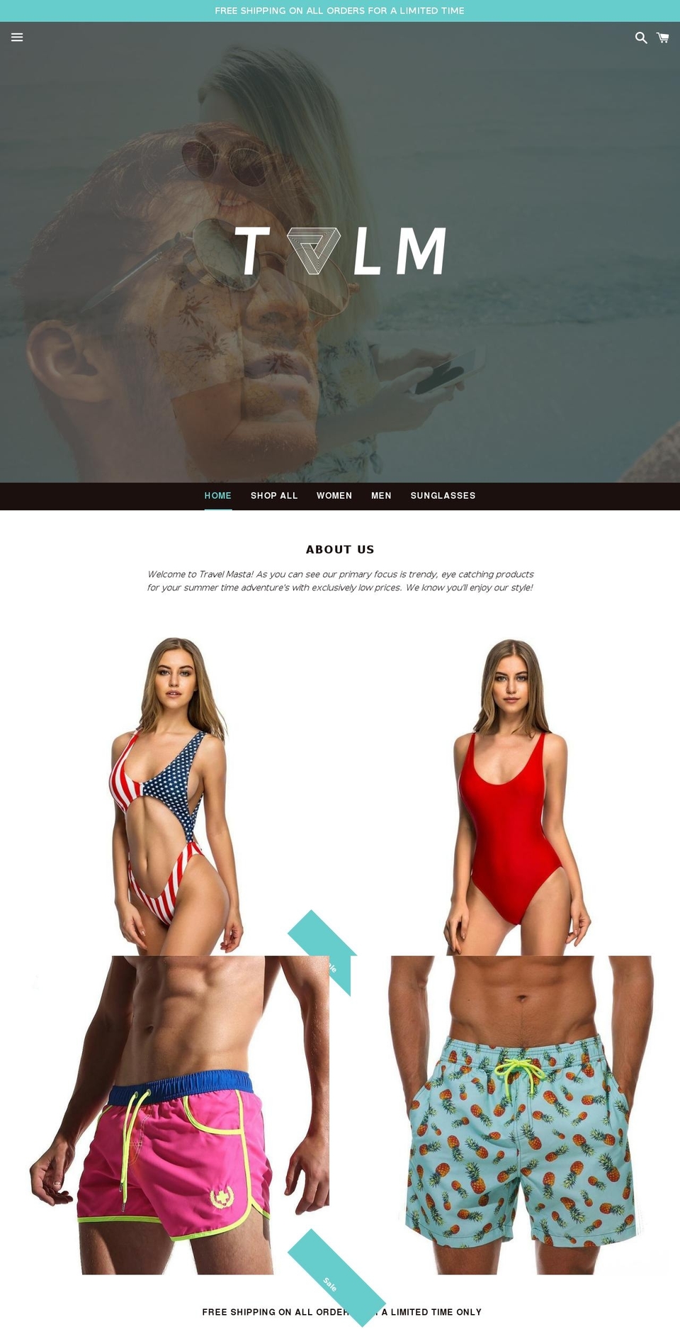 travelmasta.com — Shopify storefront screenshot