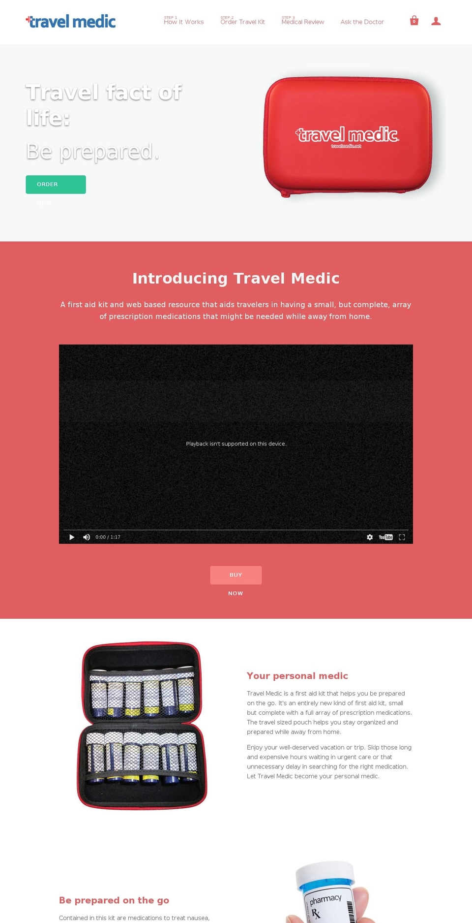 travelmedic.net shopify website screenshot