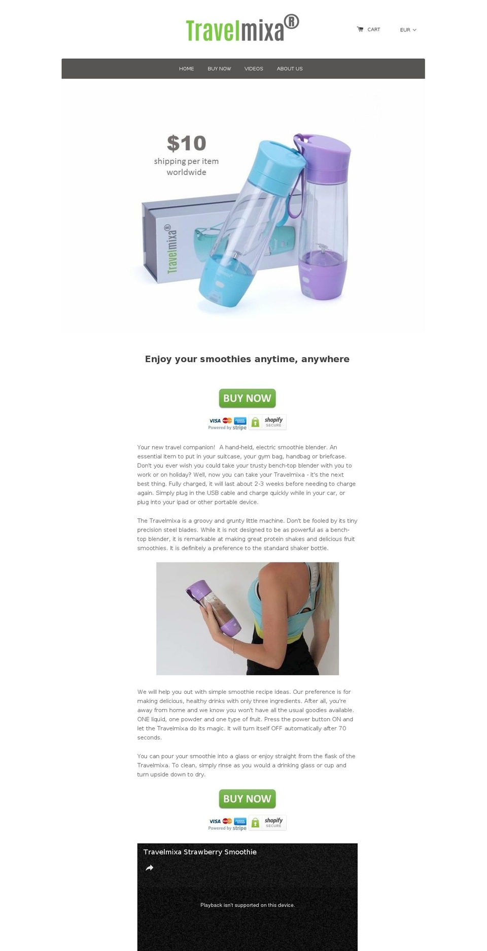 travelmixa.com shopify website screenshot