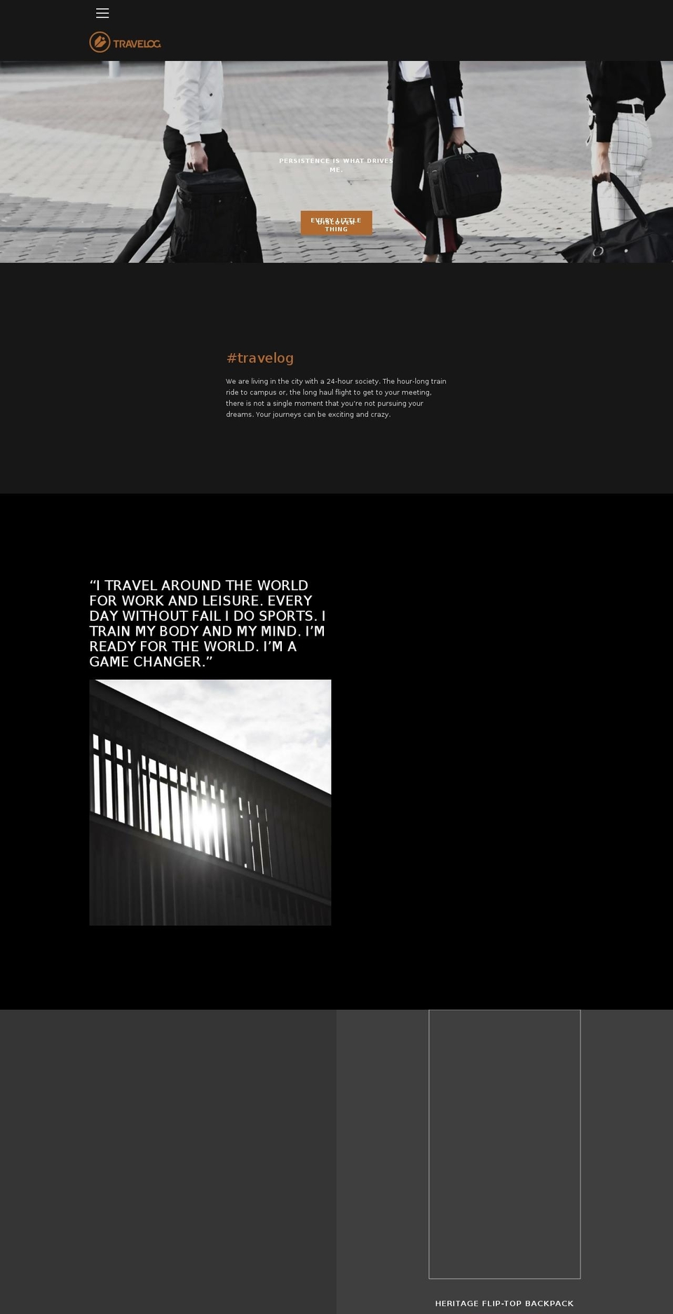 travelog-design.com — Shopify storefront screenshot
