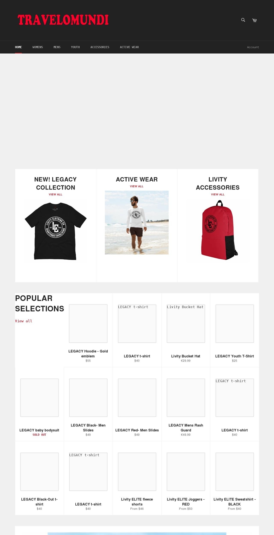 travelomundi.com shopify website screenshot