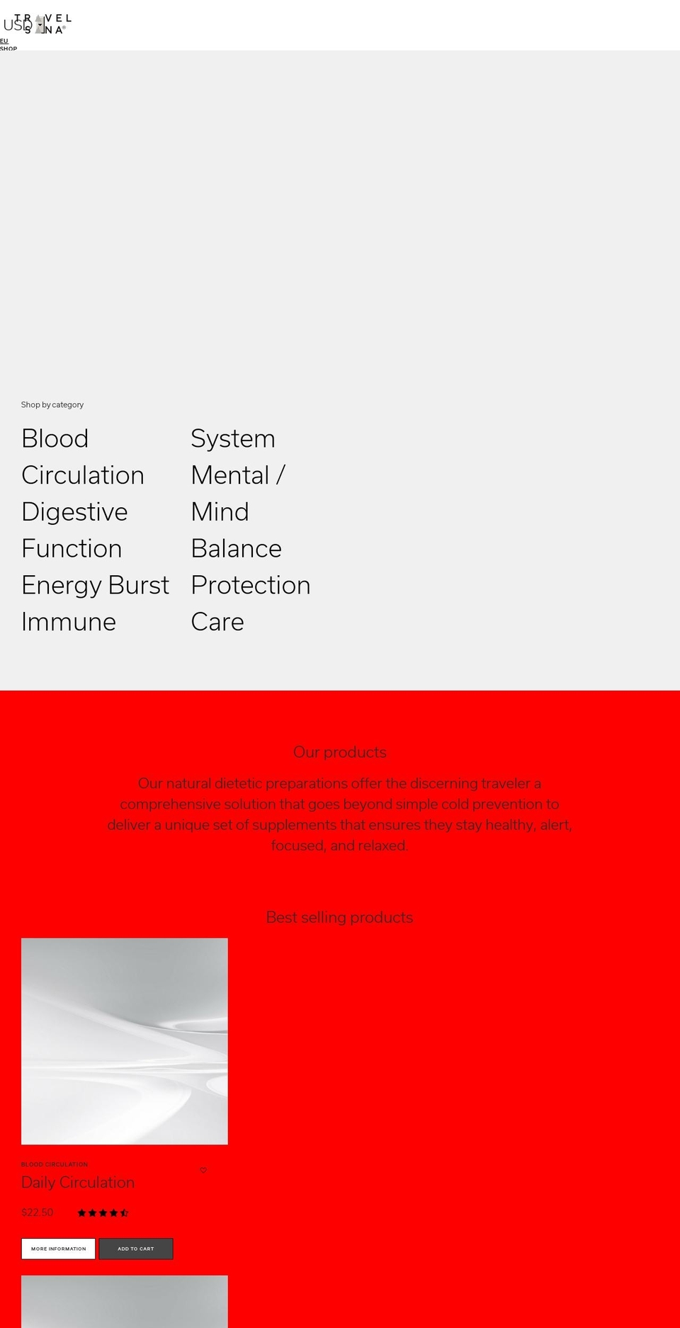 travelsana.com shopify website screenshot