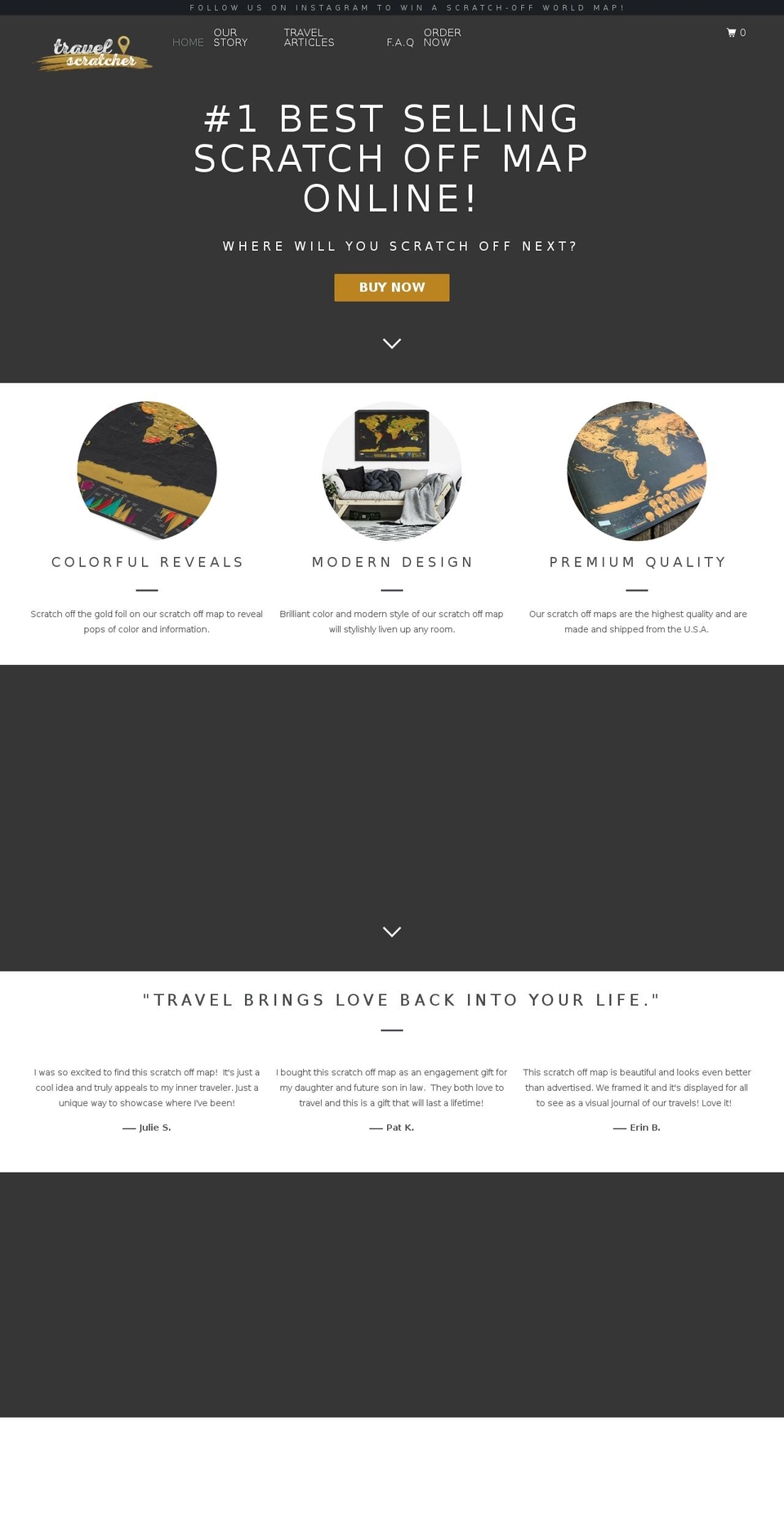 travelscratcher.com — Shopify storefront screenshot