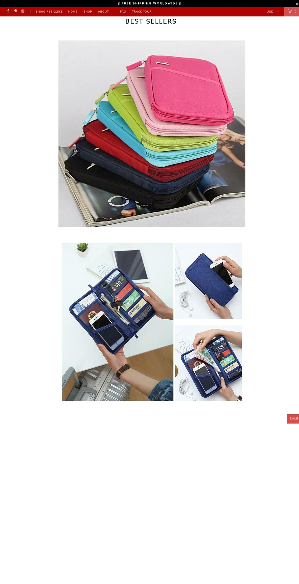 travelshoppingdeals.com shopify website screenshot