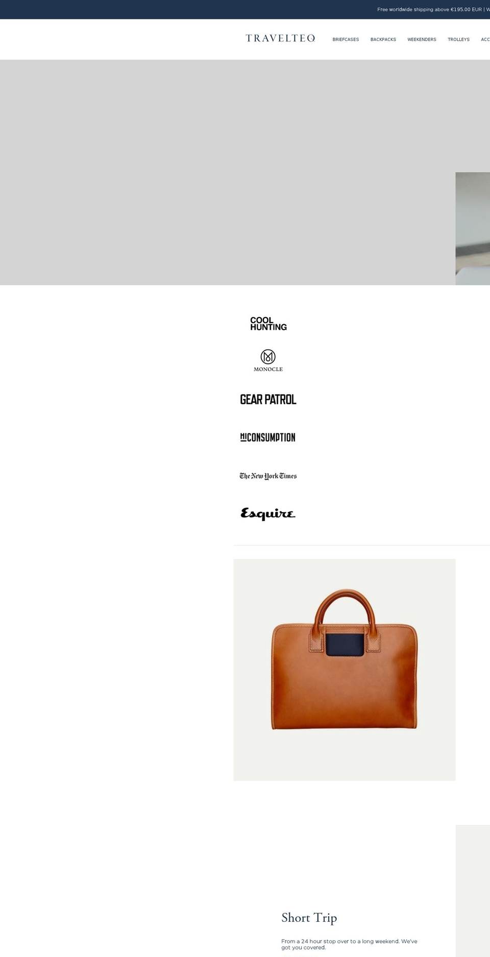 LIVE - New Product Structure Shopify theme site example travelteq.fr