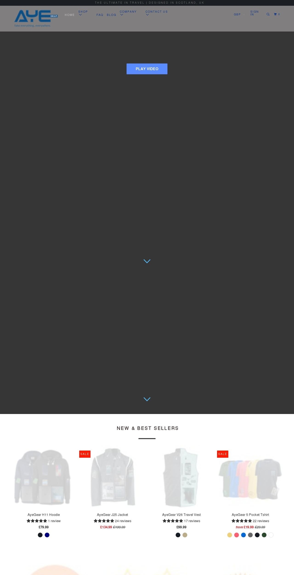 travelvestsformen.com — Shopify storefront screenshot