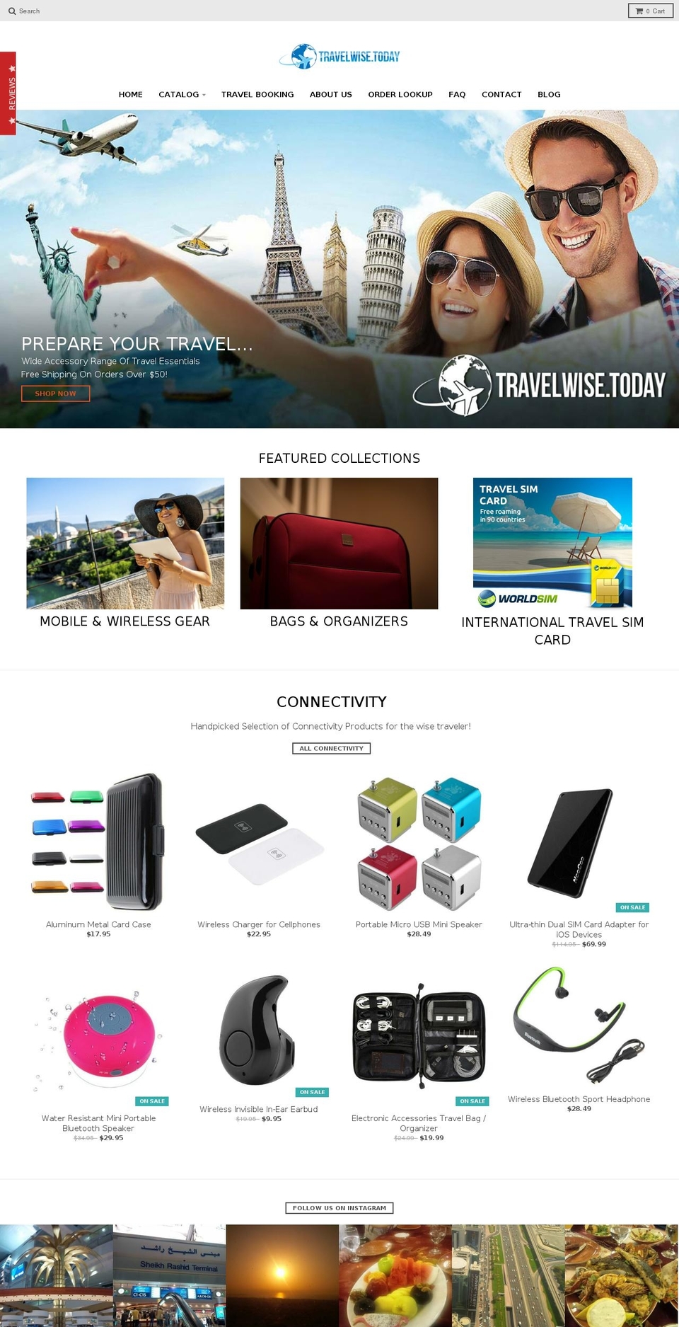 travelwisetoday.com shopify website screenshot