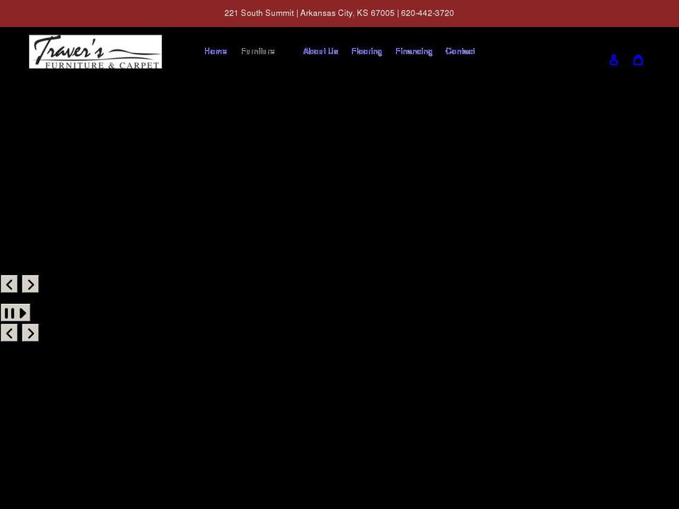 traversfurniture.com shopify website screenshot