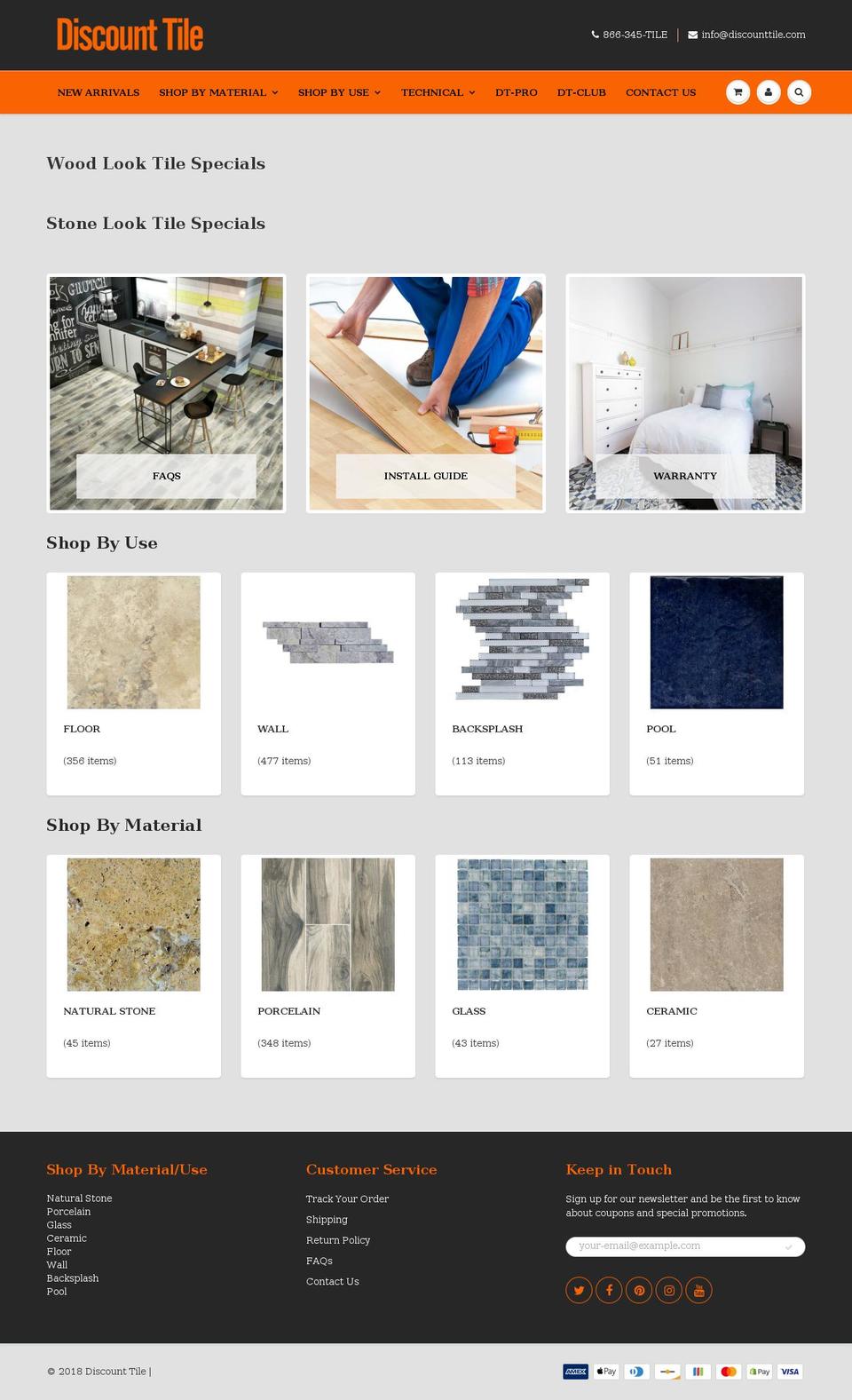 travertinepaverssanantonio.com — Shopify storefront screenshot