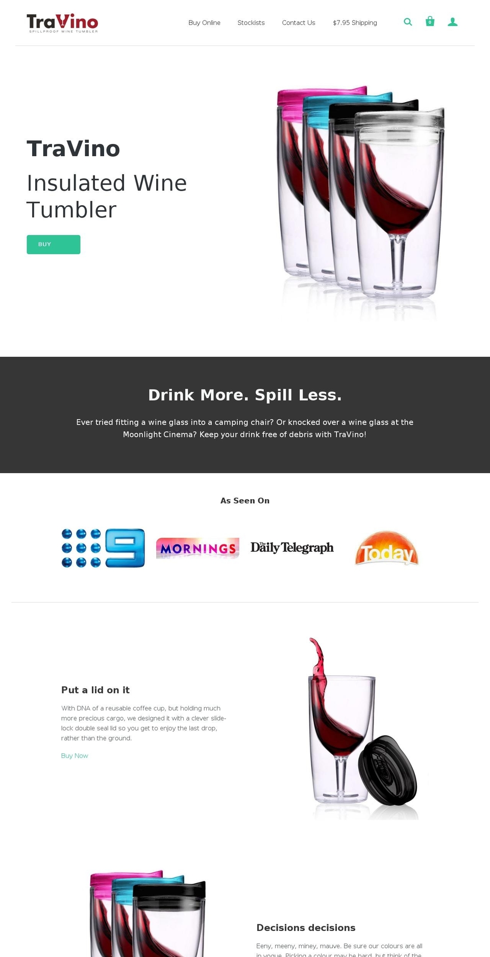 travino.com.au shopify website screenshot