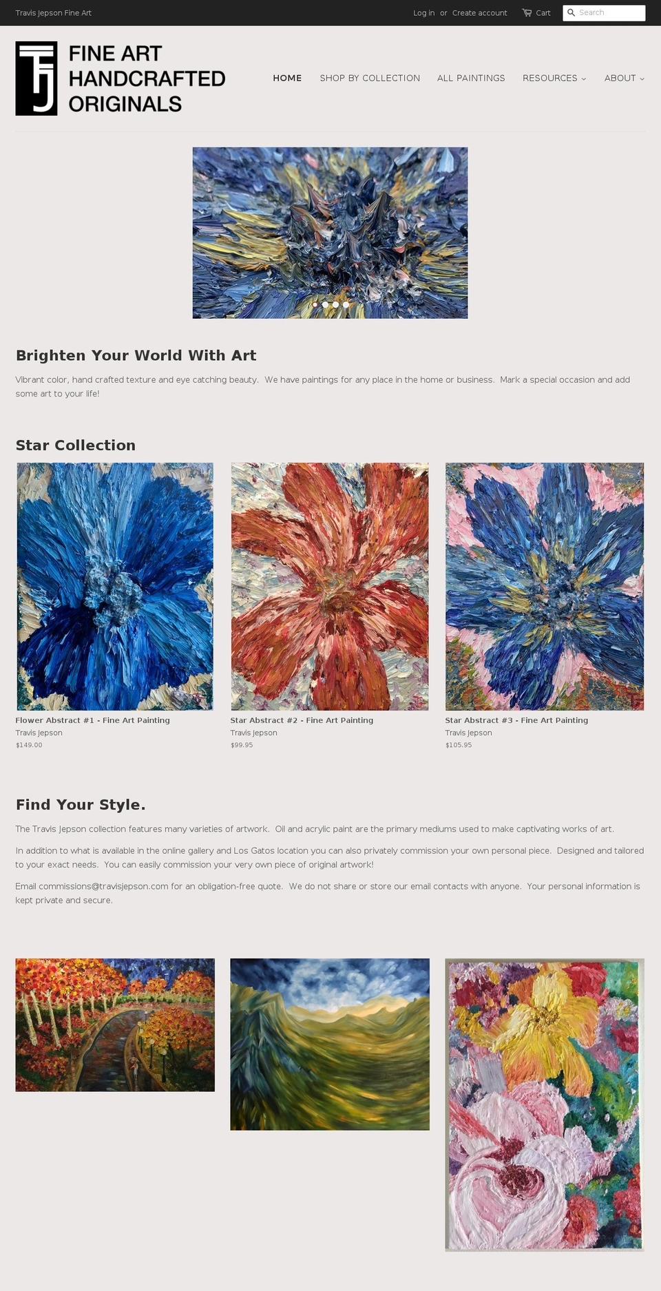 travisjepson.com — Shopify storefront screenshot