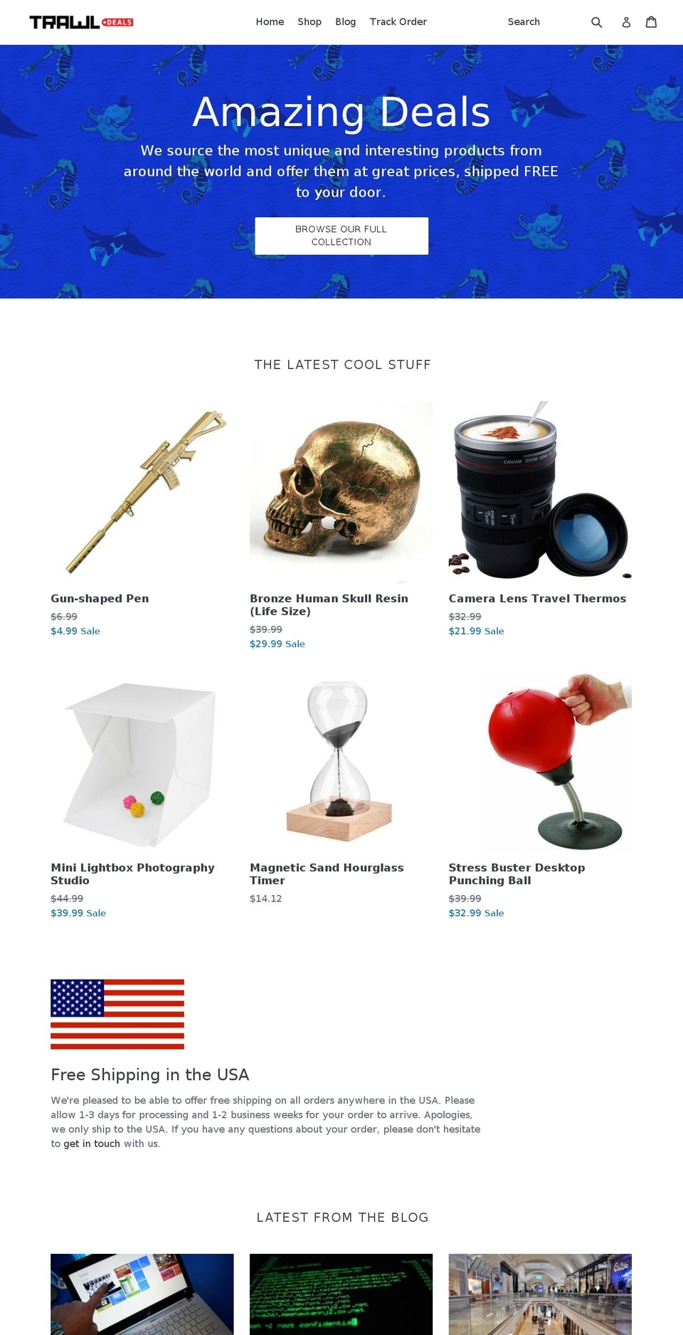 trawl.com — Shopify storefront screenshot