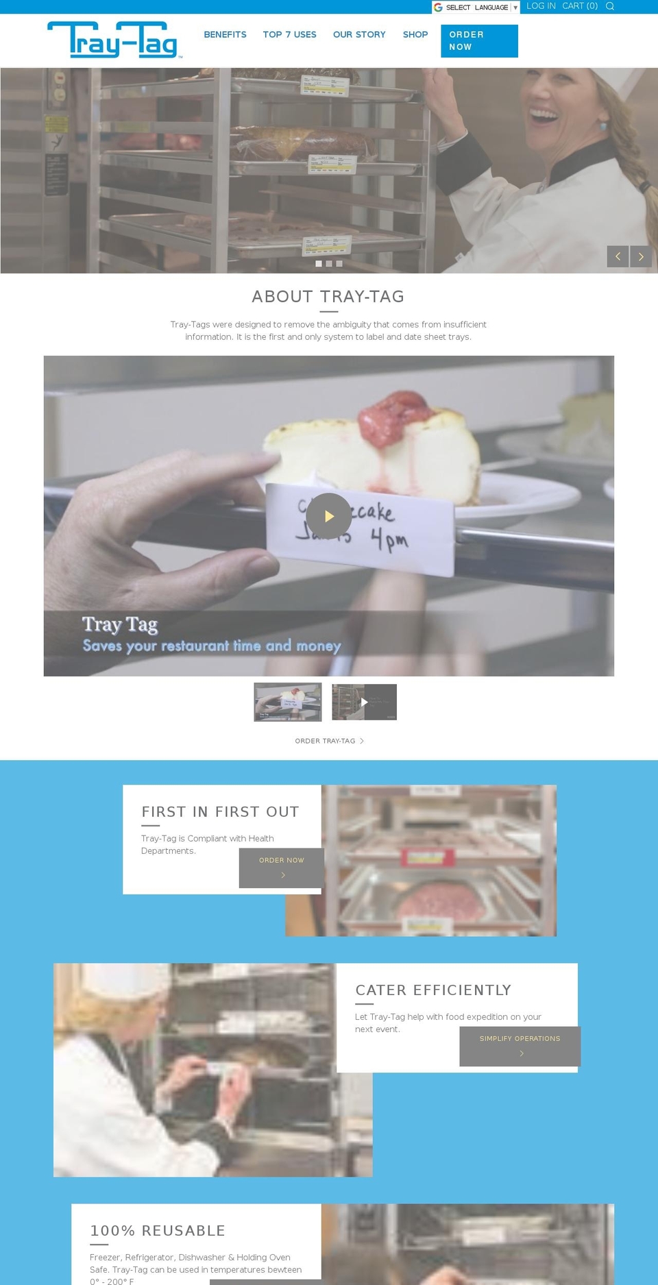 tray-tag.com — Shopify storefront screenshot