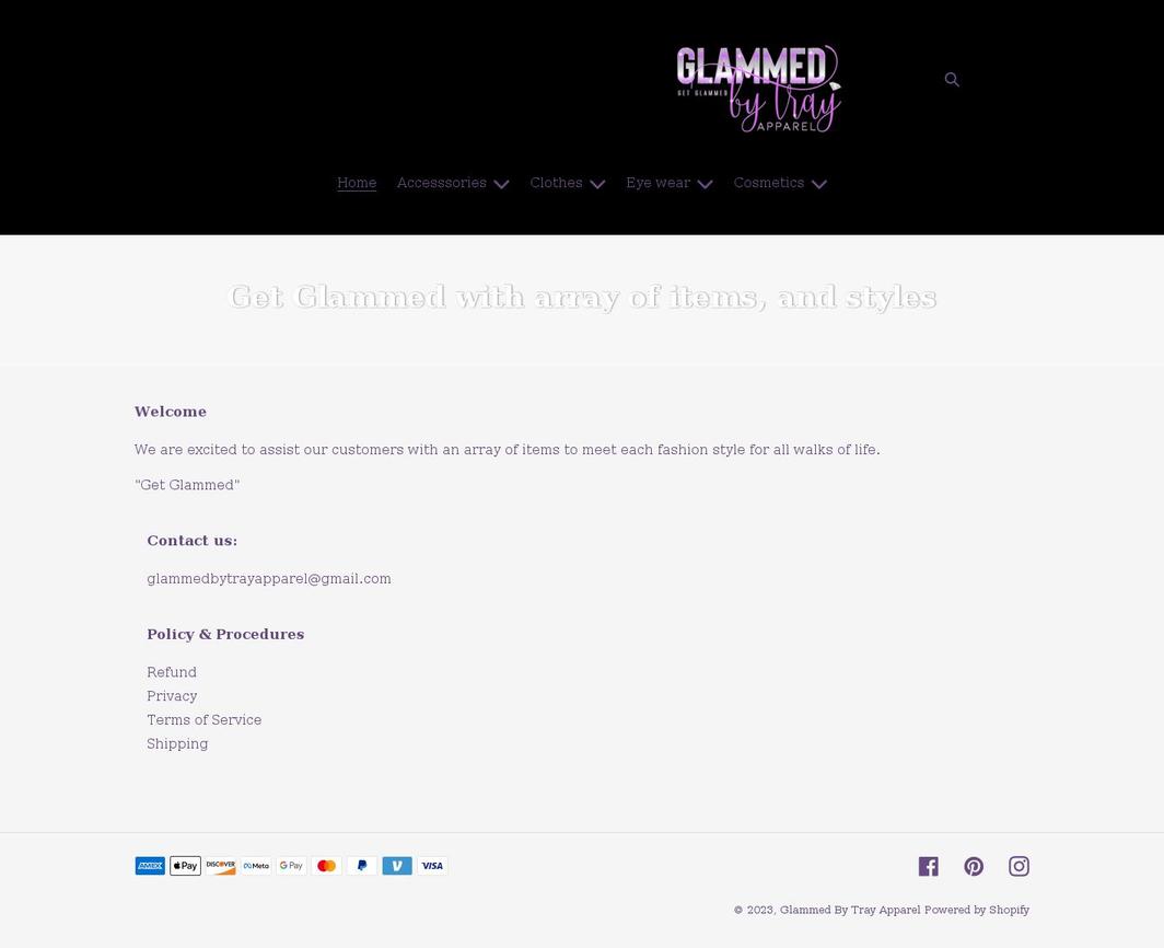 trayapparel.com shopify website screenshot