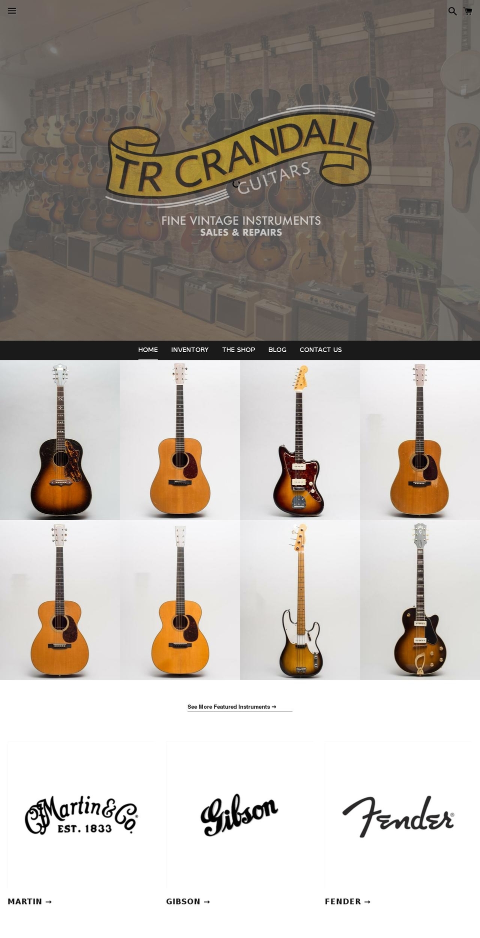 trcrandall.com — Shopify storefront screenshot