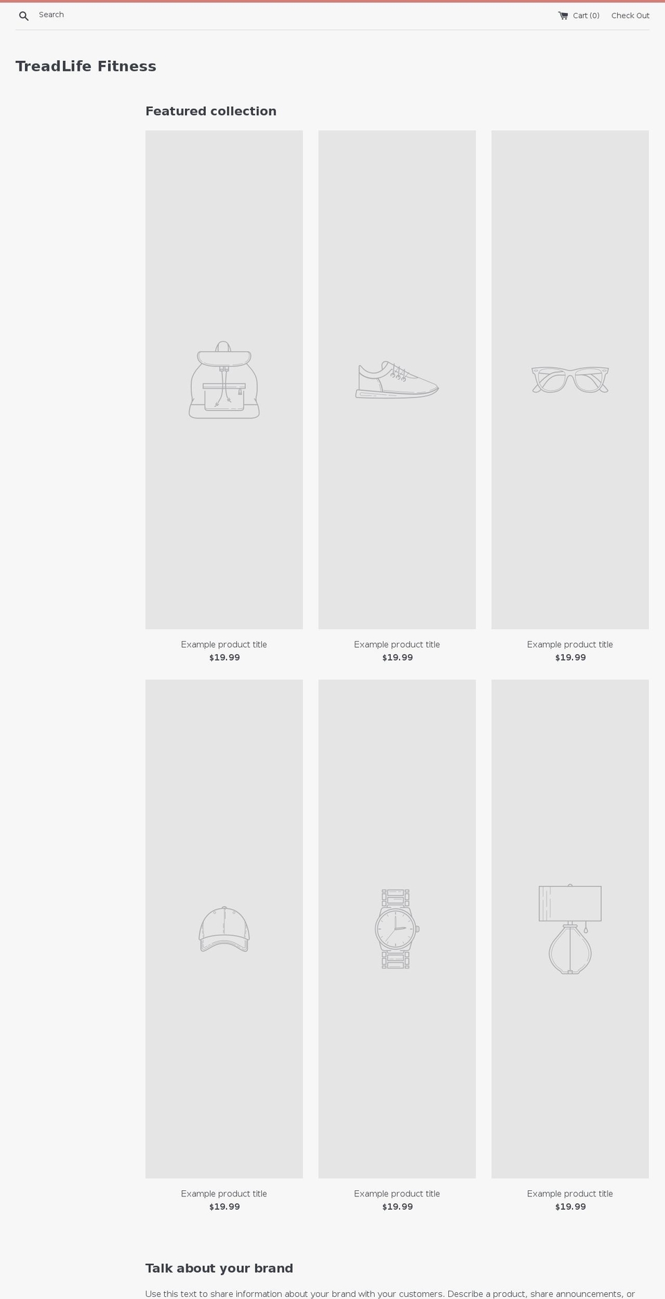 treadlifefitness.com shopify website screenshot