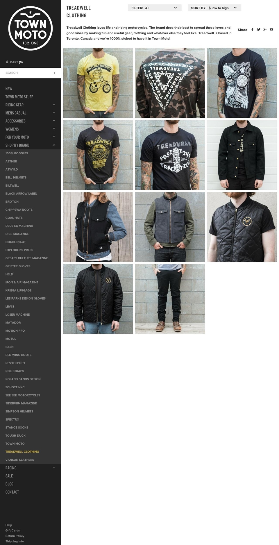 treadwellclothing.com — Shopify storefront screenshot