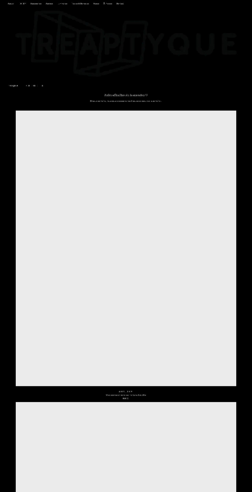 treaptyque.com shopify website screenshot
