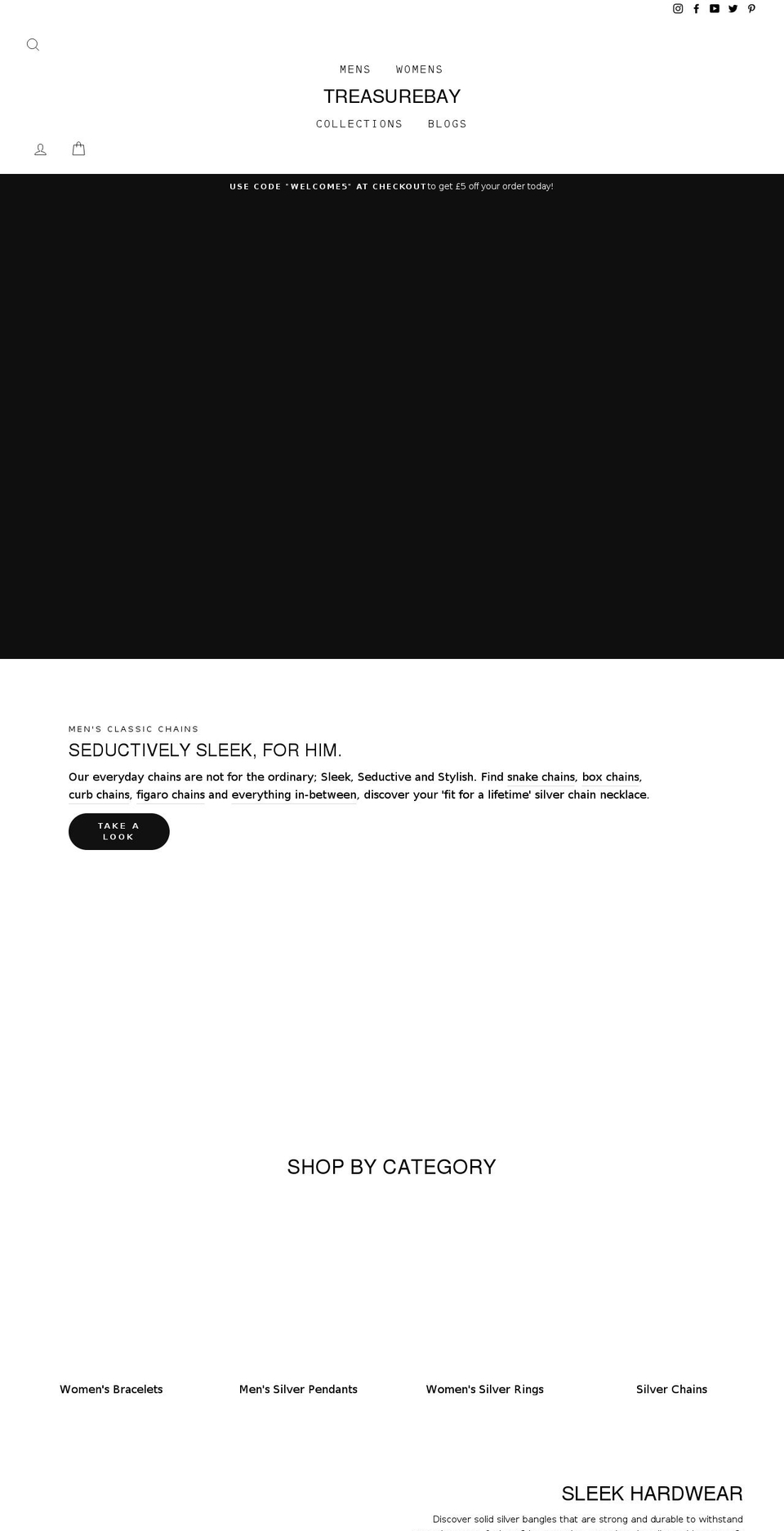 treasurebay.co.uk shopify website screenshot