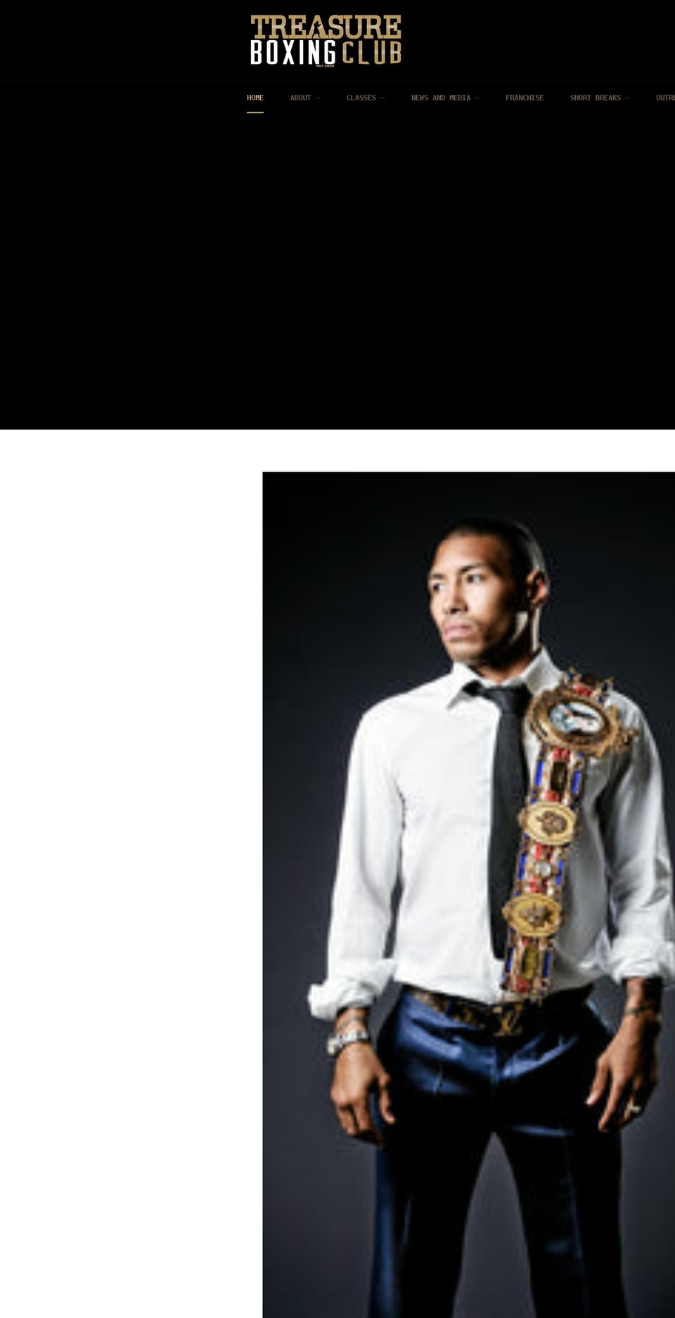 treasureboxingclub.com shopify website screenshot