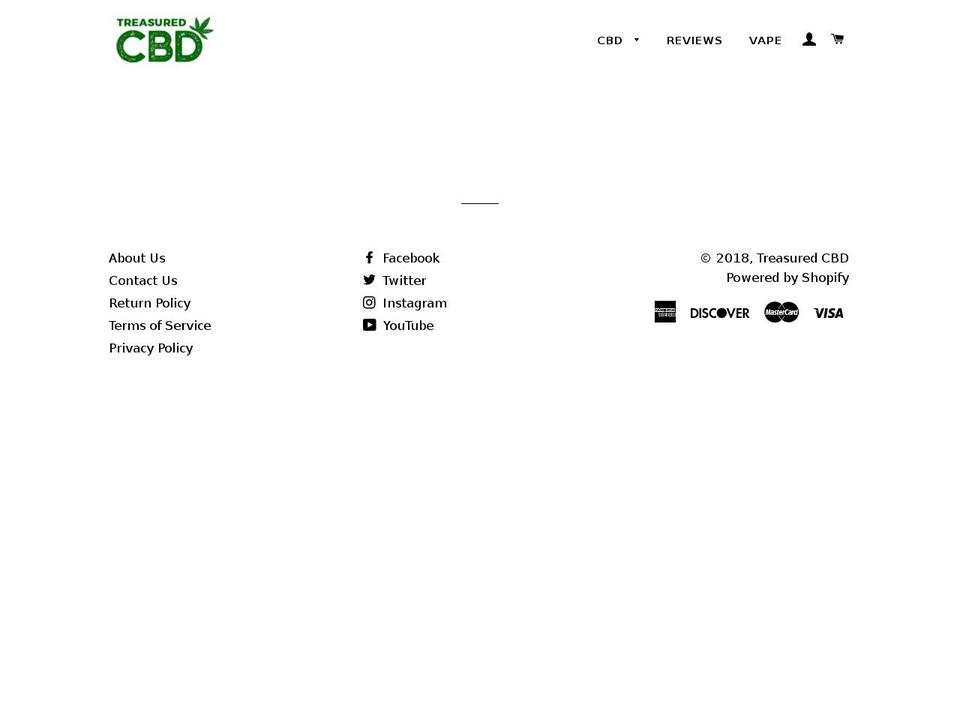 treasuredblend.com shopify website screenshot