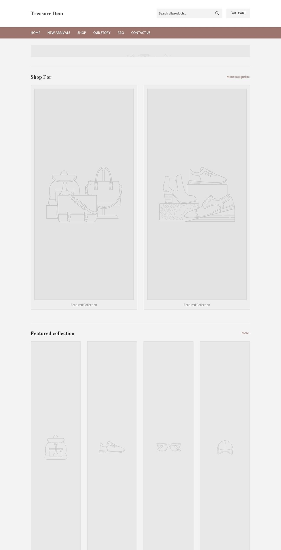 treasureitem.com — Shopify storefront screenshot