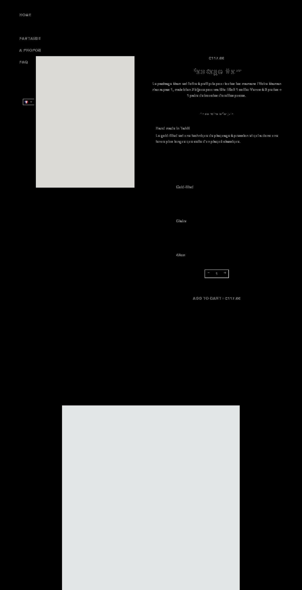 treasuresbyteveiperle.com — Shopify storefront screenshot