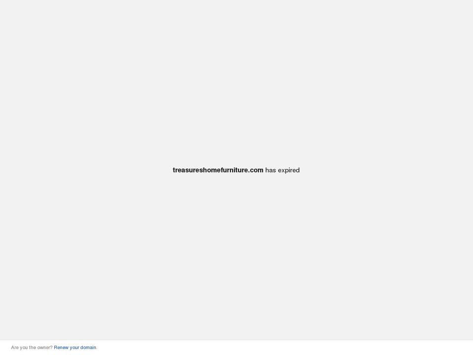 treasureshomefurniture.com — Shopify storefront screenshot