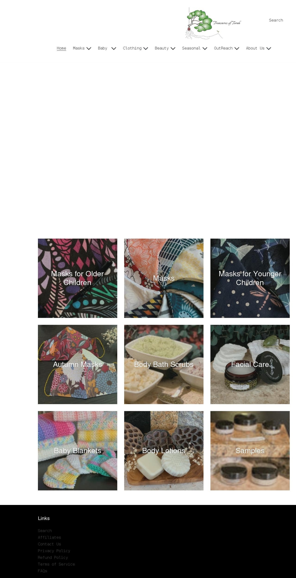 treasuresoftorah.com shopify website screenshot