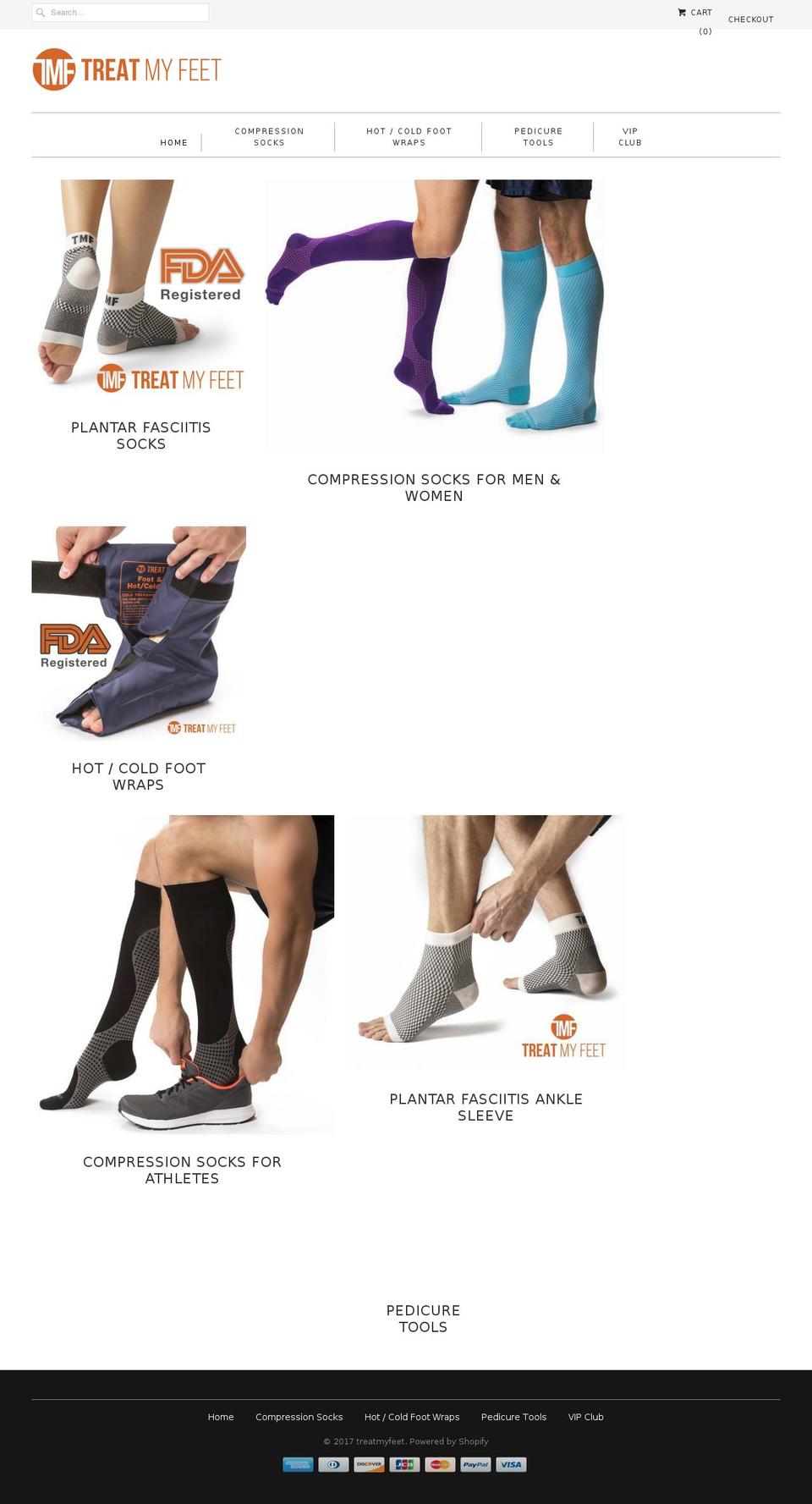 treatmyfeet.net shopify website screenshot