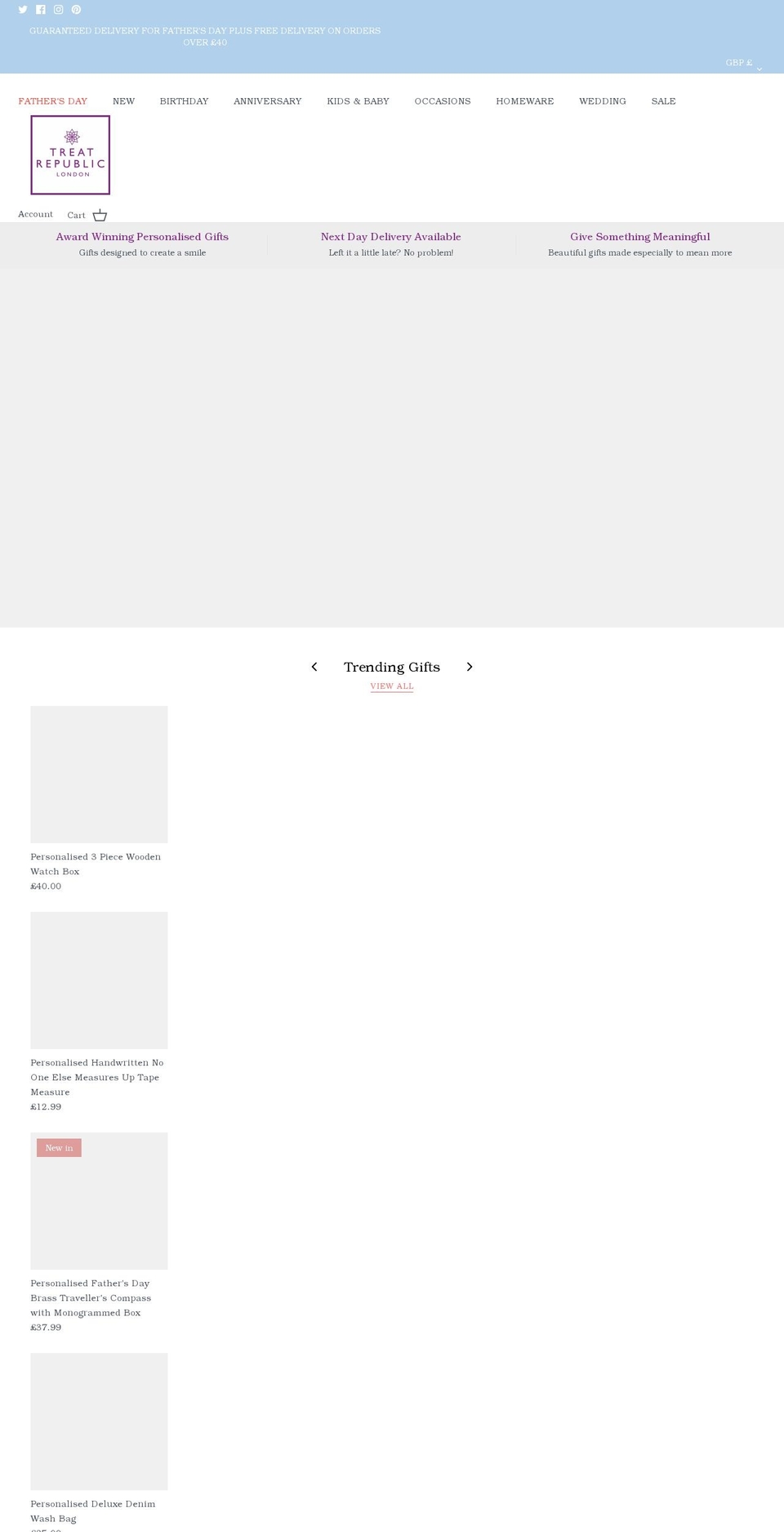 treatrepublic.com shopify website screenshot