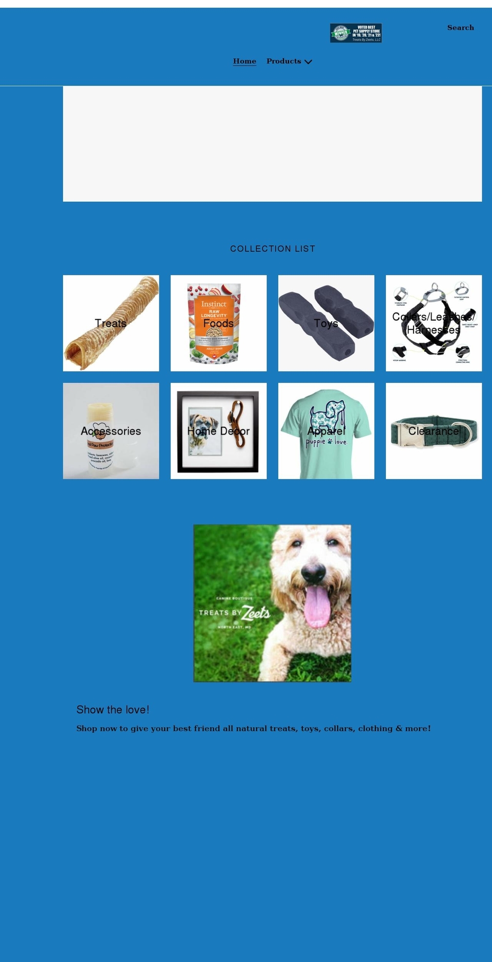 treatsbyzeets.com shopify website screenshot